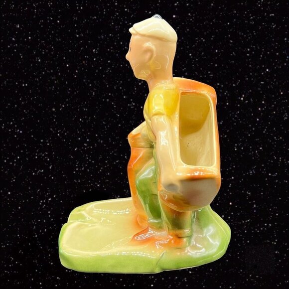 Golf Caddy Holder Caddie Laddie Jerks Socks Cincinnati Pottery Ashtray Vintage - Picture 5 of 10